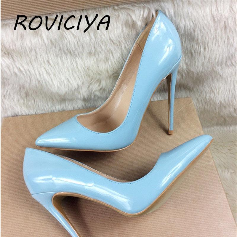 Light Blue Brand Fashion Pointed Toe 12cm High Heel Women Shoes Ladies Party Wedding Club Spring Plus Size QP009 ROVICIYA1, 8cm
Light Blue Brand Fashion Pointed Toe 12cm High Heel Women Shoes Ladies Party Wedding Club Spring Plus Size QP009 ROVICIYA1, 8cm