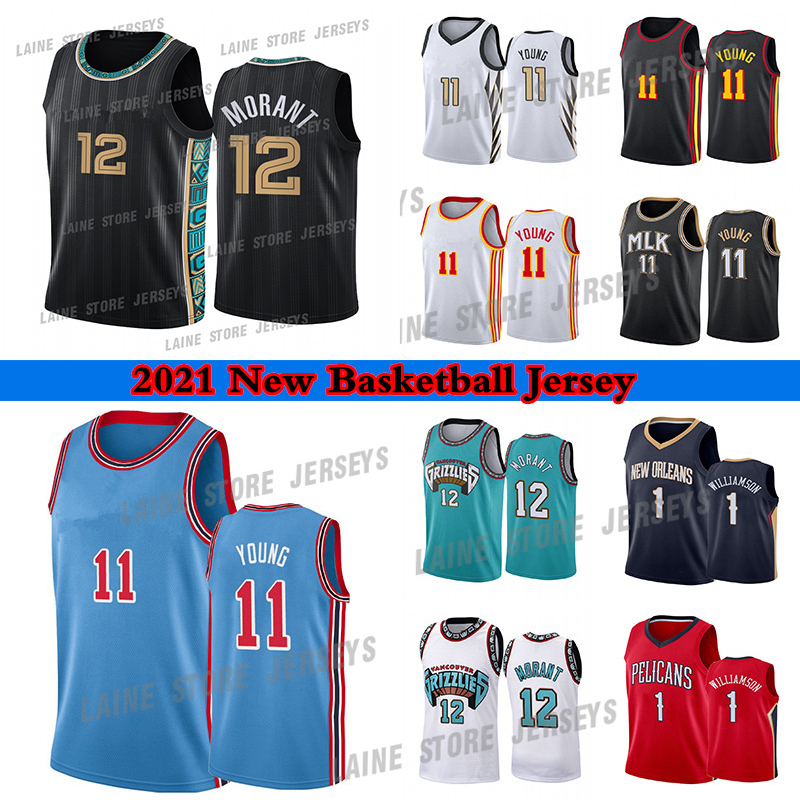 Ja 12 Morant Men Basketball Jerseys Zion 1 Williamson 11 Young College Jersey 2021 Outdoor Apparel Wear High Quality
Ja 12 Morant Men Basketball Jerseys Zion 1 Williamson 11 Young College Jersey 2021 Outdoor Apparel Wear High Quality