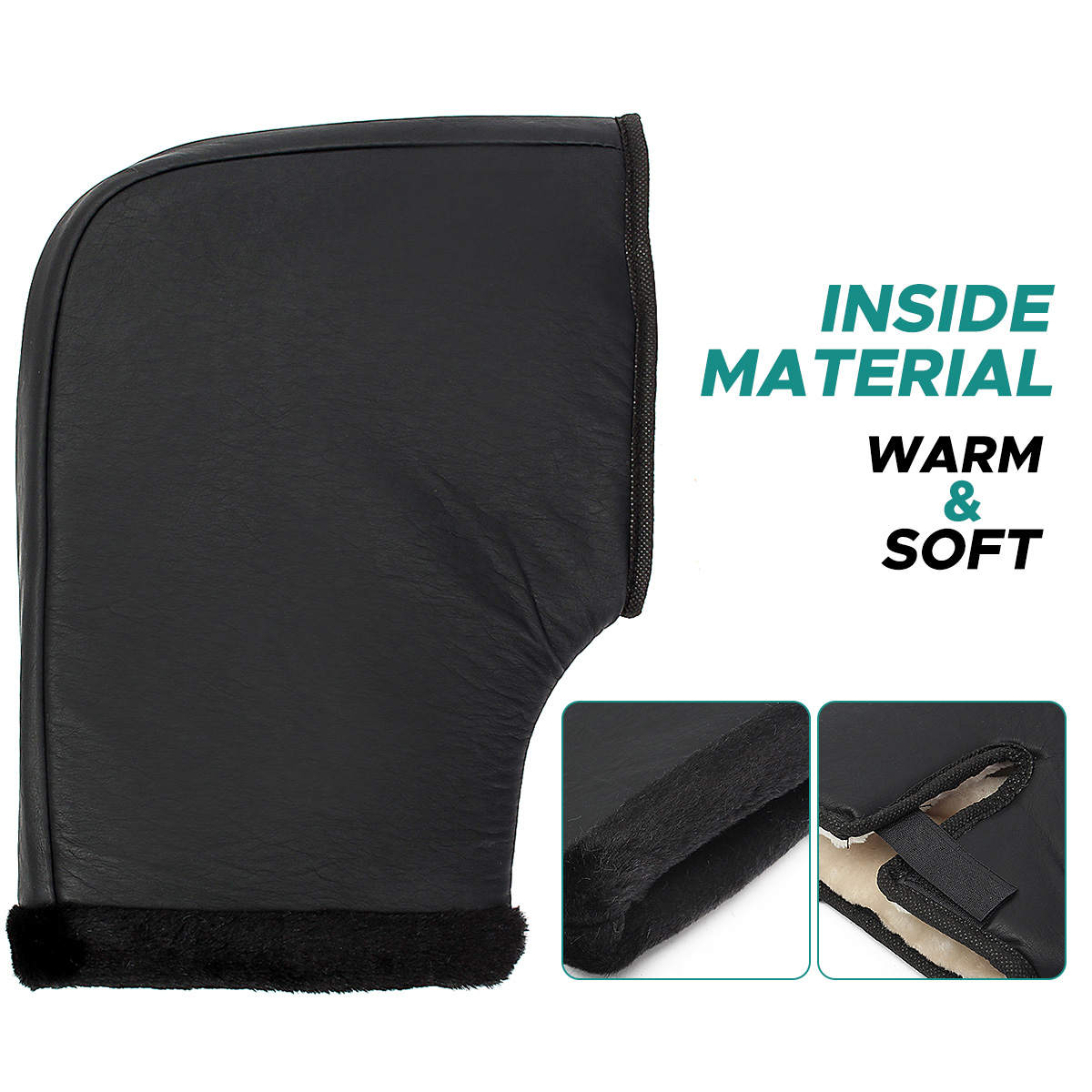 Motorcycle Handlebar Windproof PU Winter Thick Warm Handlebar Muffs Thermal Cover Gloves Universal for Motorcycles Scootersg
Motorcycle Handlebar Windproof PU Winter Thick Warm Handlebar Muffs Thermal Cover Gloves Universal for Motorcycles Scootersg