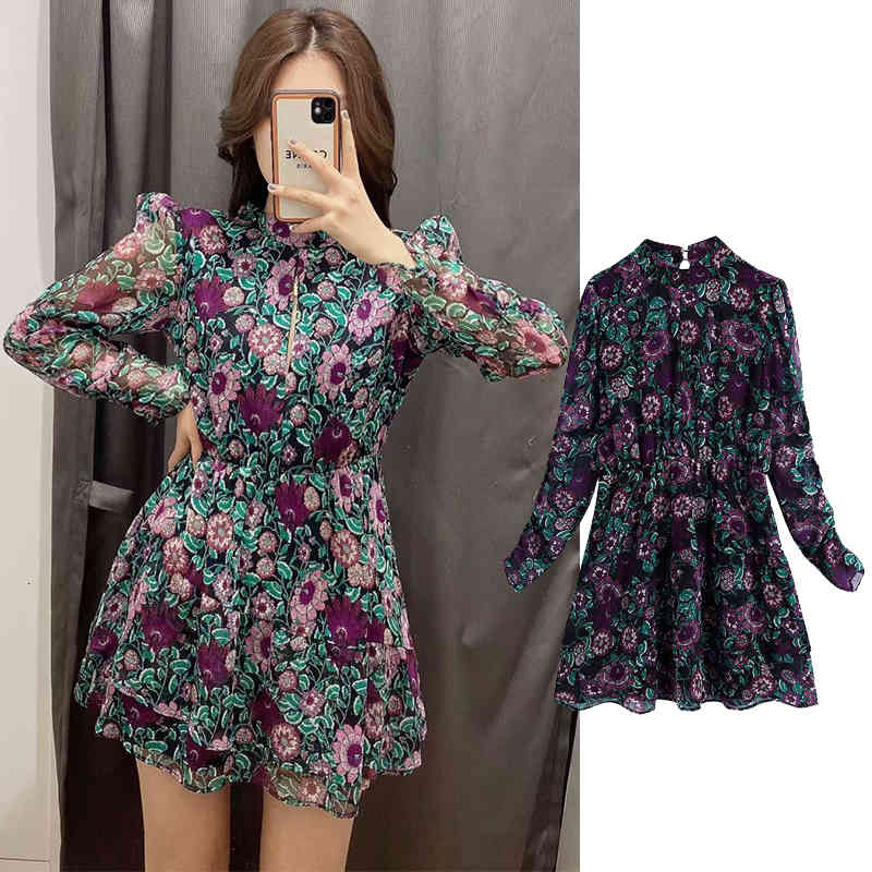 Casual Dresses Fashion Layered decorative flower printing Ladies Long Sleeve O-Neck Slim Vestidos Spring mini Dress Z3ZB, Red
Casual Dresses Fashion Layered decorative flower printing Ladies Long Sleeve O-Neck Slim Vestidos Spring mini Dress Z3ZB, Red