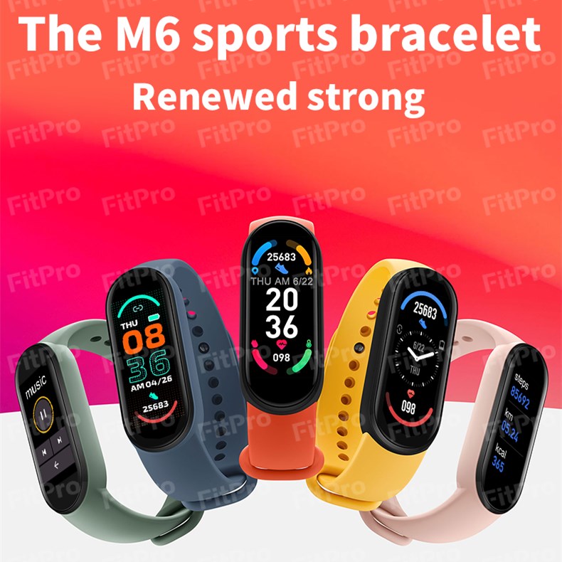 M6 Sports Bracelet Smart Watch Men Fitness Tracker Wristbands Women Heart Rate Blood Pressure Waterproof for Android ios Band 6
M6 Sports Bracelet Smart Watch Men Fitness Tracker Wristbands Women Heart Rate Blood Pressure Waterproof for Android ios Band 6