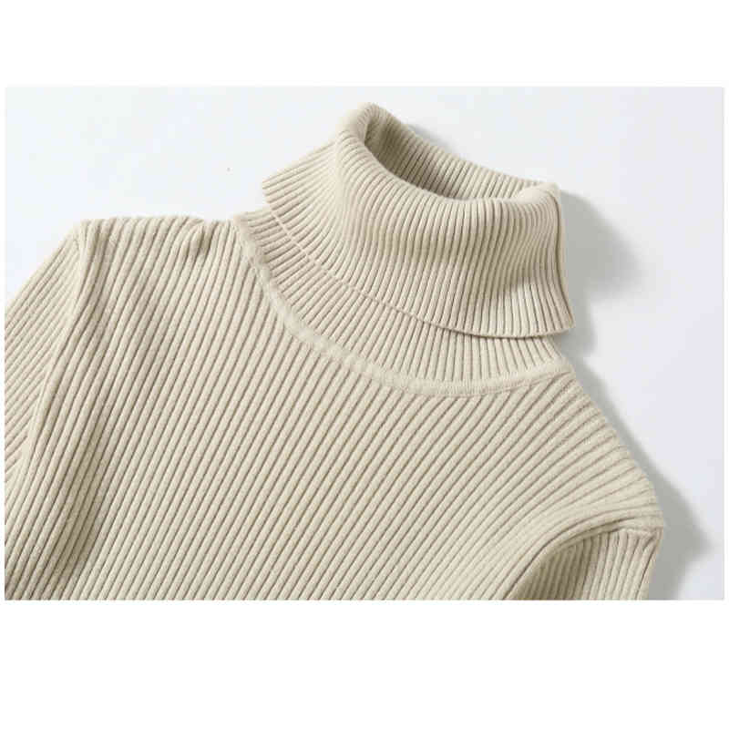 19 Korean Long Sleeve Turtleneck Women's Sweater Pullovers Solid Lady Clothes Slim Fit Kniited Women Pull Femme 5231 50 210508