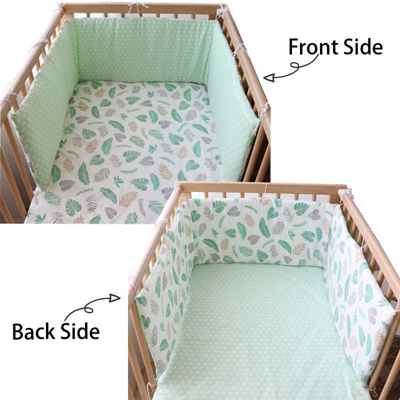 Nordic Baby Bed Bumpers For borns Thicken Star Crib Protector Cotton Infant Cot Around Cushion Room Decor For Boy Girl 1Pcs 211025