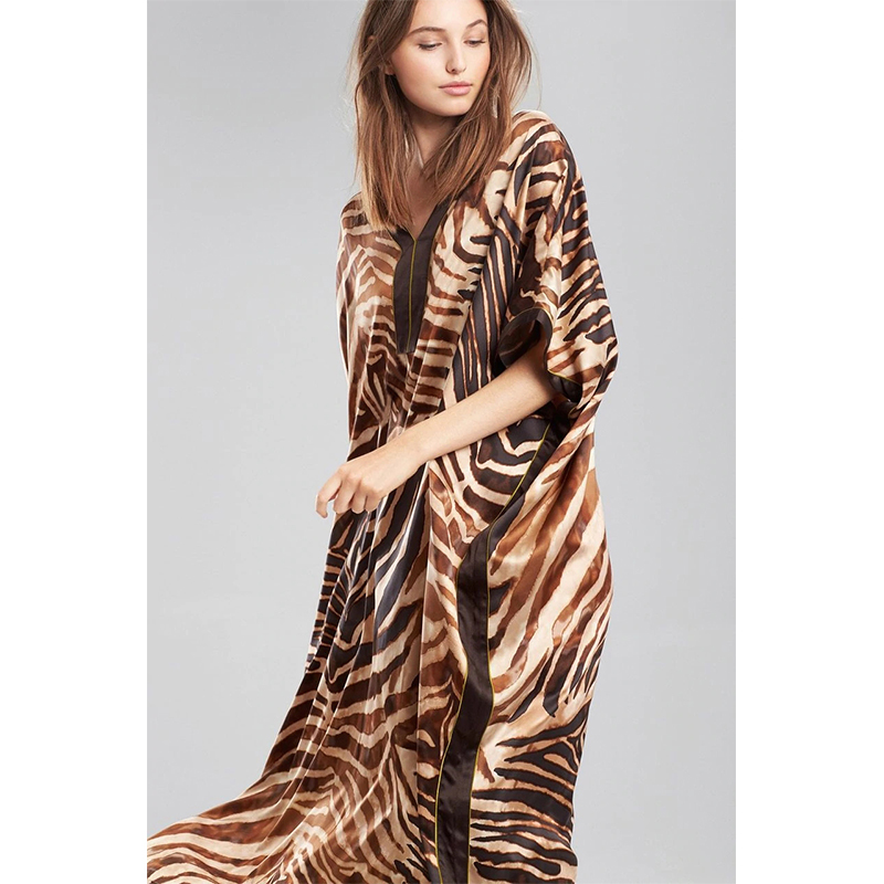 Swimwear Cover-ups Bohemian Printed Long Kimono Cardigan Open Front Women Plus Size Beach Wear Swim Suit Cover Up Q1214 210420