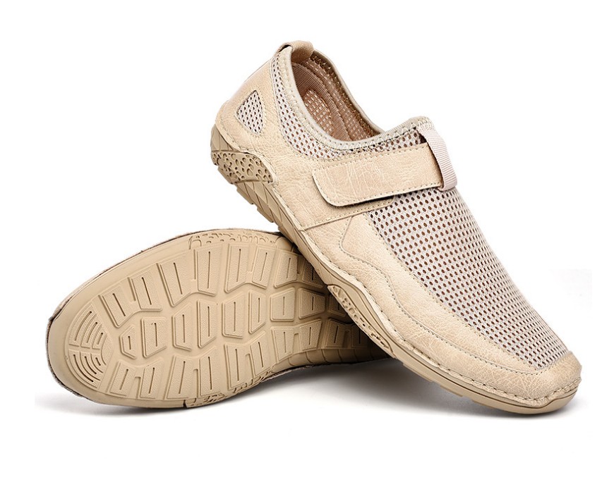 Men's Casual Shoes Summer Mesh Flats Outdoor Loafers Breathable Comfortable Leather Sandal, Khaki
Men's Casual Shoes Summer Mesh Flats Outdoor Loafers Breathable Comfortable Leather Sandal, Khaki