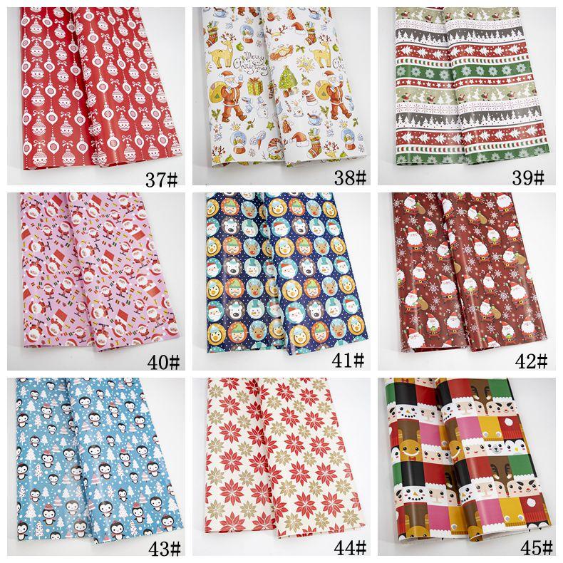 Christmas Wrapping Paper Christmas Decoration Gift Box DIY Package Paper Cartoon Santa Claus Snowman Deer Present Wrapping Paper
