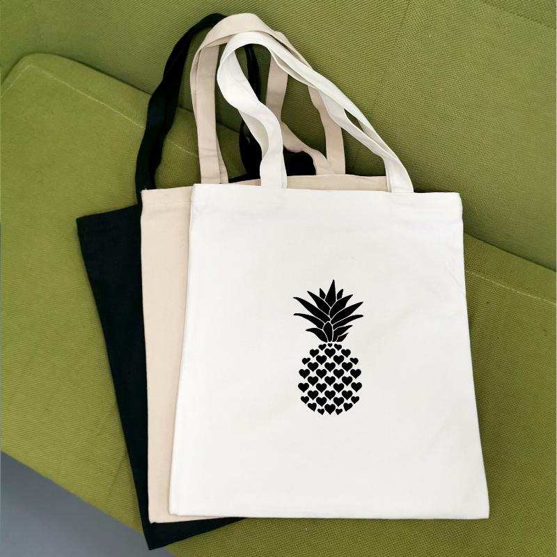 Shopping Bags Pineapple Cartoon Print Colorful Funny Large Capacity Canvas Tote Bag Cloth Reusable Kawaii Women Beach Handbags, Ramdom color
Shopping Bags Pineapple Cartoon Print Colorful Funny Large Capacity Canvas Tote Bag Cloth Reusable Kawaii Women Beach Handbags, Ramdom color