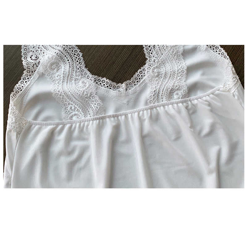 Black Lace Backless Camisole Satin Silk Summer Tops Tank Top Women Clothes White Cami Vest Woman Plus Size Haut Femme 210625