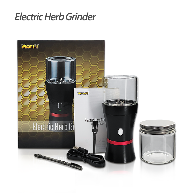 Waxmaid retial 4.7 inches electric herb kit grinder smoking accessories with nice gift box including a glass jar ship from CA local warehouse
Waxmaid retial 4.7 inches electric herb kit grinder smoking accessories with nice gift box including a glass jar ship from CA local warehouse