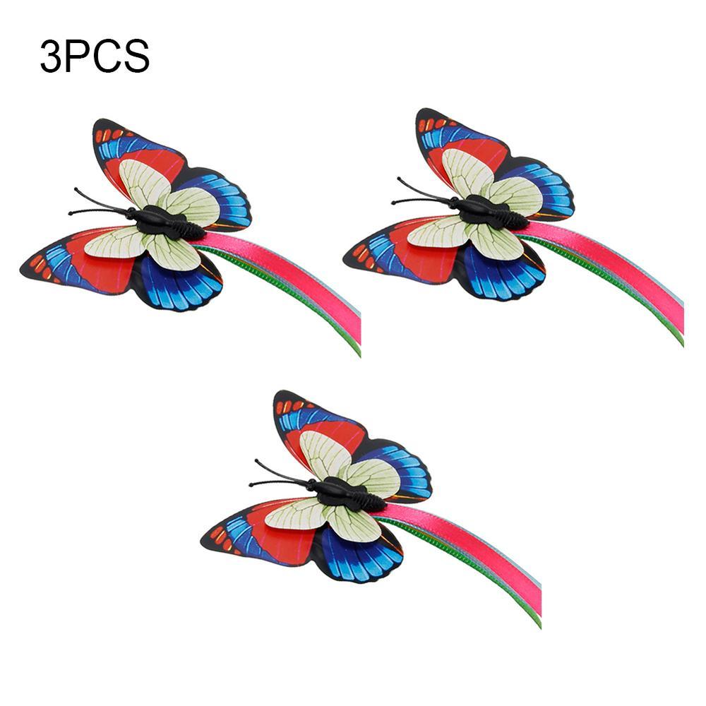 Electric rotating colorful butterfly dog trainning funny cat toys pet birds toy cat kitten dog cat scratch