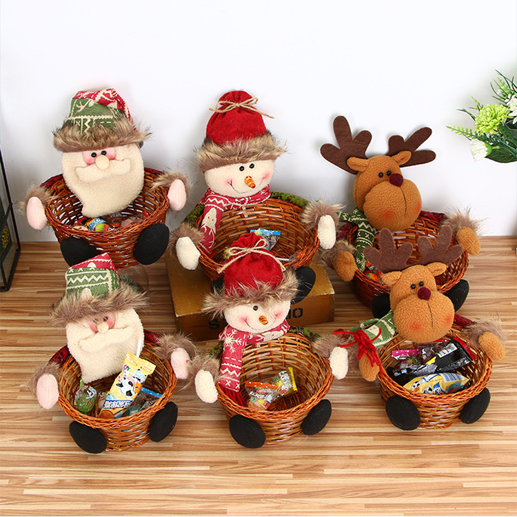 Christmas Decorations Ornaments Candy Basket Tabletop Decorating Santa Reindeer for Children Family
Christmas Decorations Ornaments Candy Basket Tabletop Decorating Santa Reindeer for Children Family
