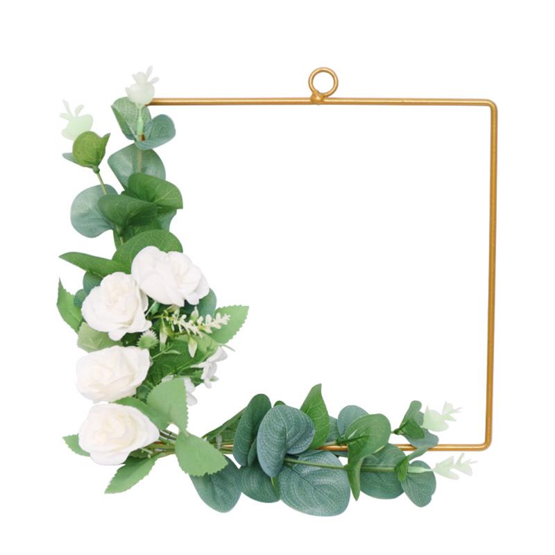 Decorative Flowers & Wreaths Floral Hoop Wreath Geometric Square Frame Of Artificial Flower For Wedding Backdrop Wall Decor Home Party, White
Decorative Flowers & Wreaths Floral Hoop Wreath Geometric Square Frame Of Artificial Flower For Wedding Backdrop Wall Decor Home Party, White