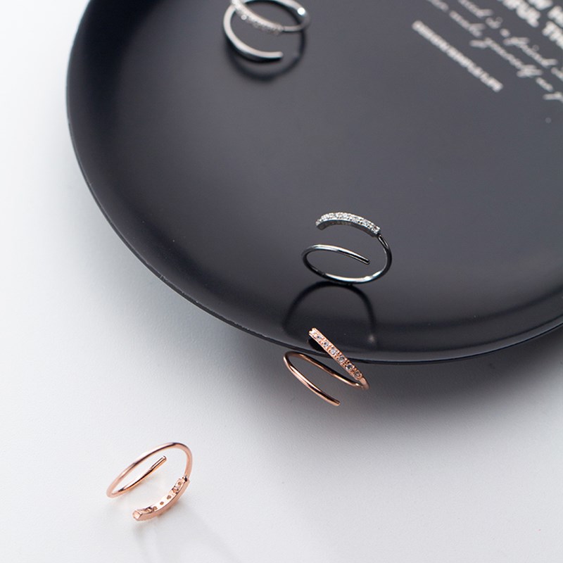 Solid 925 Sterling Silver Earrings High Quality Stud Earring for Women Girls Fashion Tiny Zircon Simple Jewelry Christmas Present