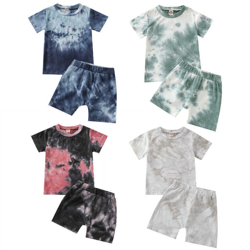 0-5Y Kids Baby Boys Clothes Set 2021 Summer Toddler Short Sleeve T-shirt Tops + Shorts Tied-Dye Printed Casual Boys Outfits X0719, Blue
0-5Y Kids Baby Boys Clothes Set 2021 Summer Toddler Short Sleeve T-shirt Tops + Shorts Tied-Dye Printed Casual Boys Outfits X0719, Blue