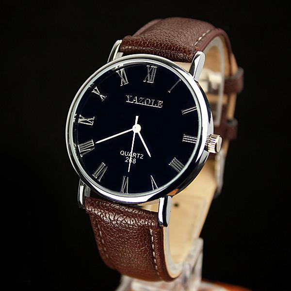 Wristwatches Roman Numerals Men Quartz Watches Analog Wrist Watch Leather Band Black Dial Luminous Relogio Masculino
Wristwatches Roman Numerals Men Quartz Watches Analog Wrist Watch Leather Band Black Dial Luminous Relogio Masculino