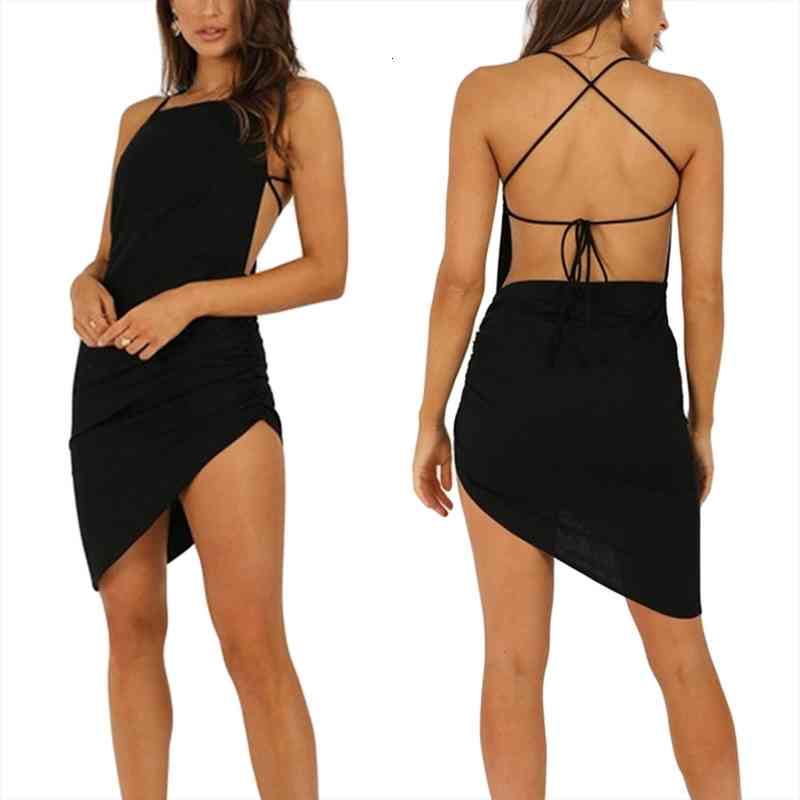 womens dress summer sleeveless irregular dress adults ruched tie-up backless solid color halter with cross strap, Black;gray
womens dress summer sleeveless irregular dress adults ruched tie-up backless solid color halter with cross strap, Black;gray