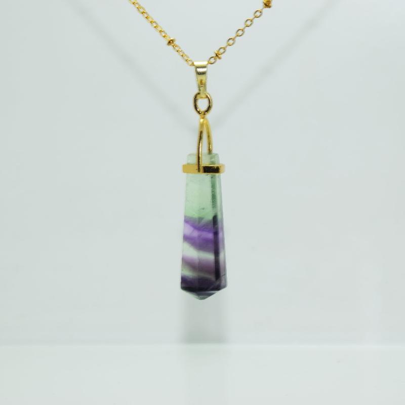 Pendant Necklaces 1pc Faceted Fluorspar Crystal Quartz Stone Women Necklace Natural Green Fluorite Hexagonal Chain
Pendant Necklaces 1pc Faceted Fluorspar Crystal Quartz Stone Women Necklace Natural Green Fluorite Hexagonal Chain