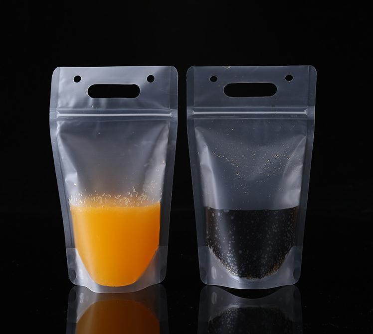 1000pcs 450ml Transparent Self-sealed Plastic Beverage Bag Diy Drink Container Drinking Bag Fruit Juice Food Storage Bag