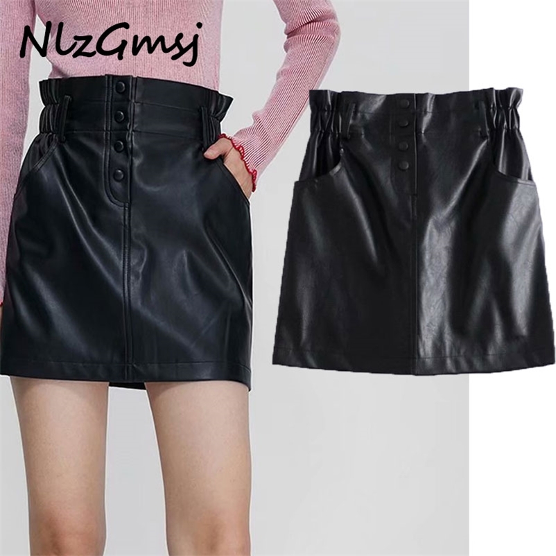 Skirt Elegant High Waist Pu Mini Streetwear Harajuku Female Faux Leather Soft Quality Chic 210628, As picture
Skirt Elegant High Waist Pu Mini Streetwear Harajuku Female Faux Leather Soft Quality Chic 210628, As picture