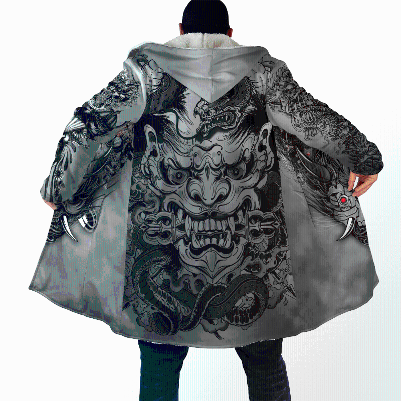 Men' Wool & Blends Japan Ninja Warrior Tattoo Samurai Masks All Over 3D Printed Thick Warm Hooded Cloak For Men Windproof Fleece Unisex Cas, D370
Men' Wool & Blends Japan Ninja Warrior Tattoo Samurai Masks All Over 3D Printed Thick Warm Hooded Cloak For Men Windproof Fleece Unisex Cas, D370