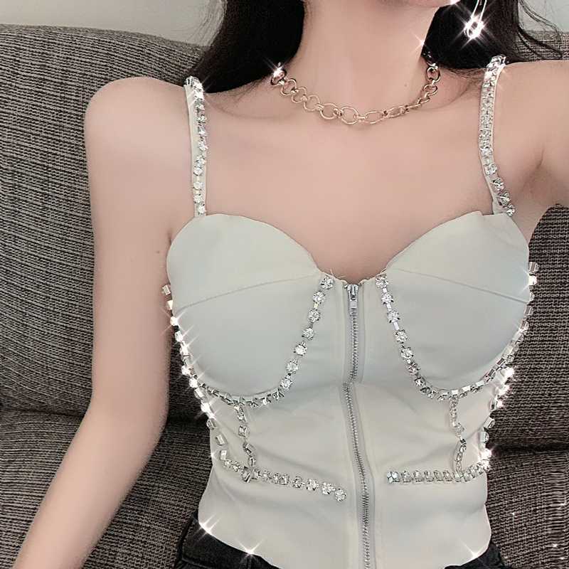 Sexy V-Neck Women Vest Sleeveless Spaghetti Strap Slim Tunic Tank Tops Female Clothes Fashion 210526, White
Sexy V-Neck Women Vest Sleeveless Spaghetti Strap Slim Tunic Tank Tops Female Clothes Fashion 210526, White