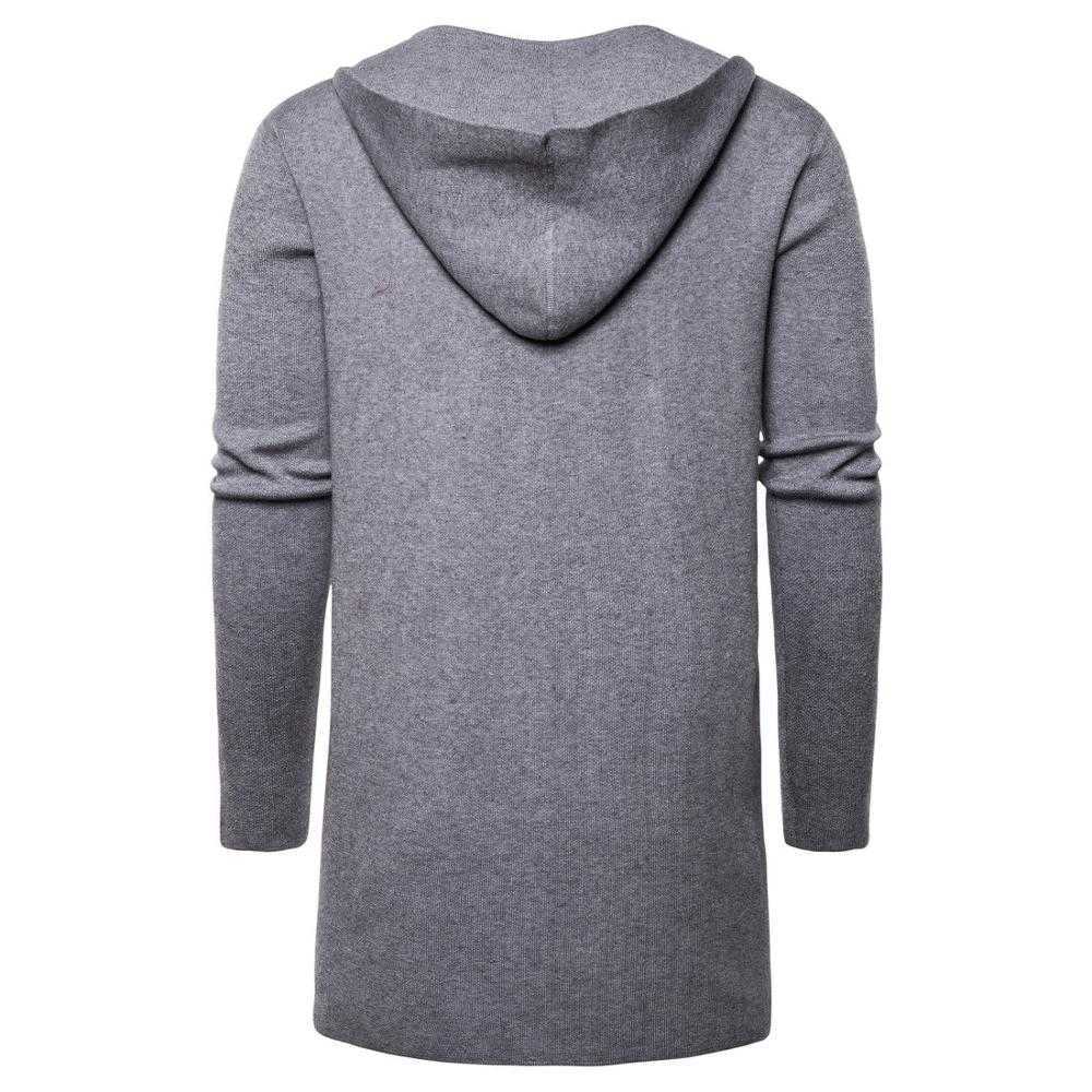 Sweater Men Solid Pullovers Casual Hooded Sweater Autumn Winter Warm Femme Men Clothes Slim Fit Jump 210818