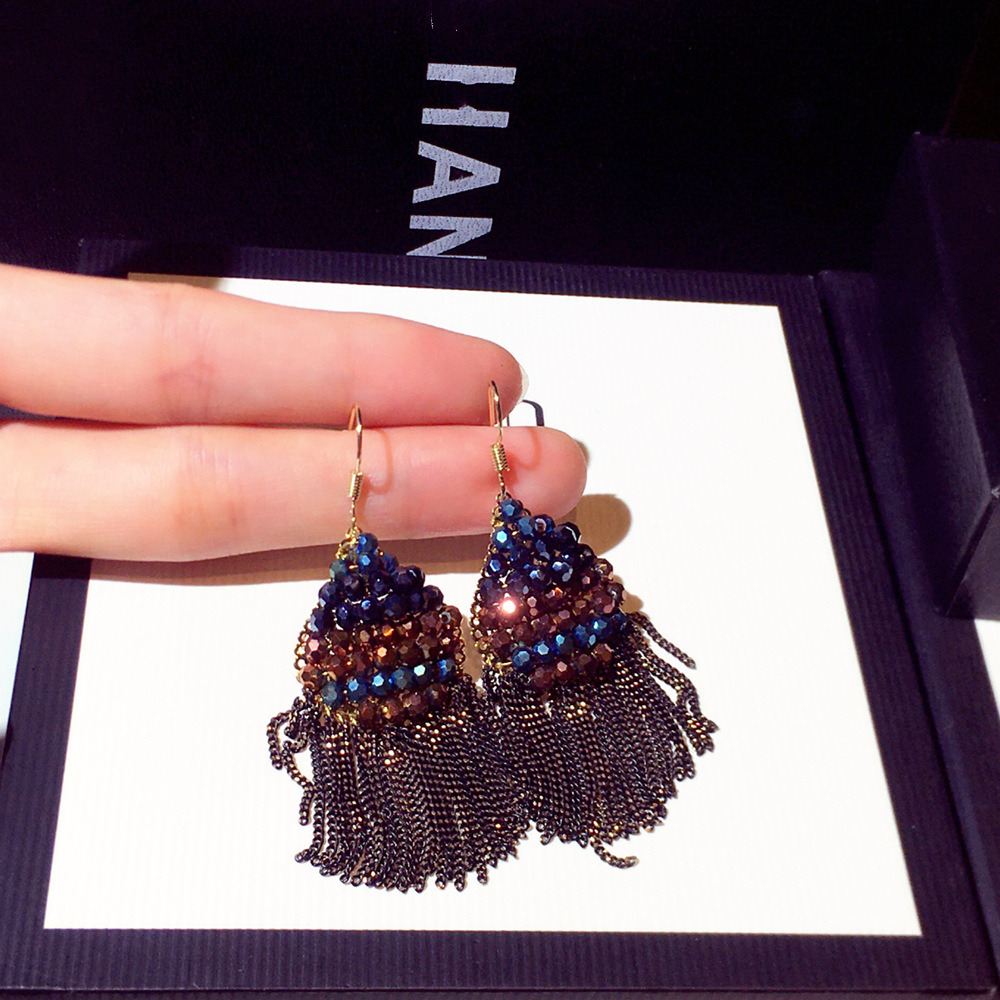 Tassel Crystal Flower Dangle Earrings for Women S925 Sterling Silver Needle Elegant party wedding lovers Evening Jewelry 2021
Tassel Crystal Flower Dangle Earrings for Women S925 Sterling Silver Needle Elegant party wedding lovers Evening Jewelry 2021