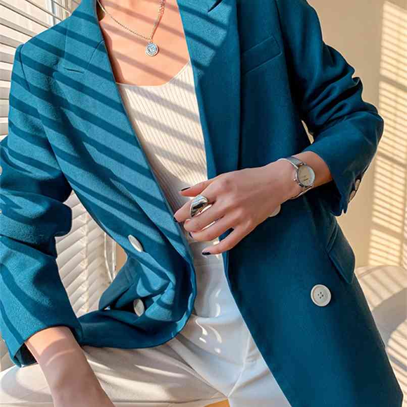 Blue Women Blazers Spring Winter Clothes Jacket Ladies Tops Fall Plus Size Coat Office Lady Fashion Notched Work 210607
Blue Women Blazers Spring Winter Clothes Jacket Ladies Tops Fall Plus Size Coat Office Lady Fashion Notched Work 210607