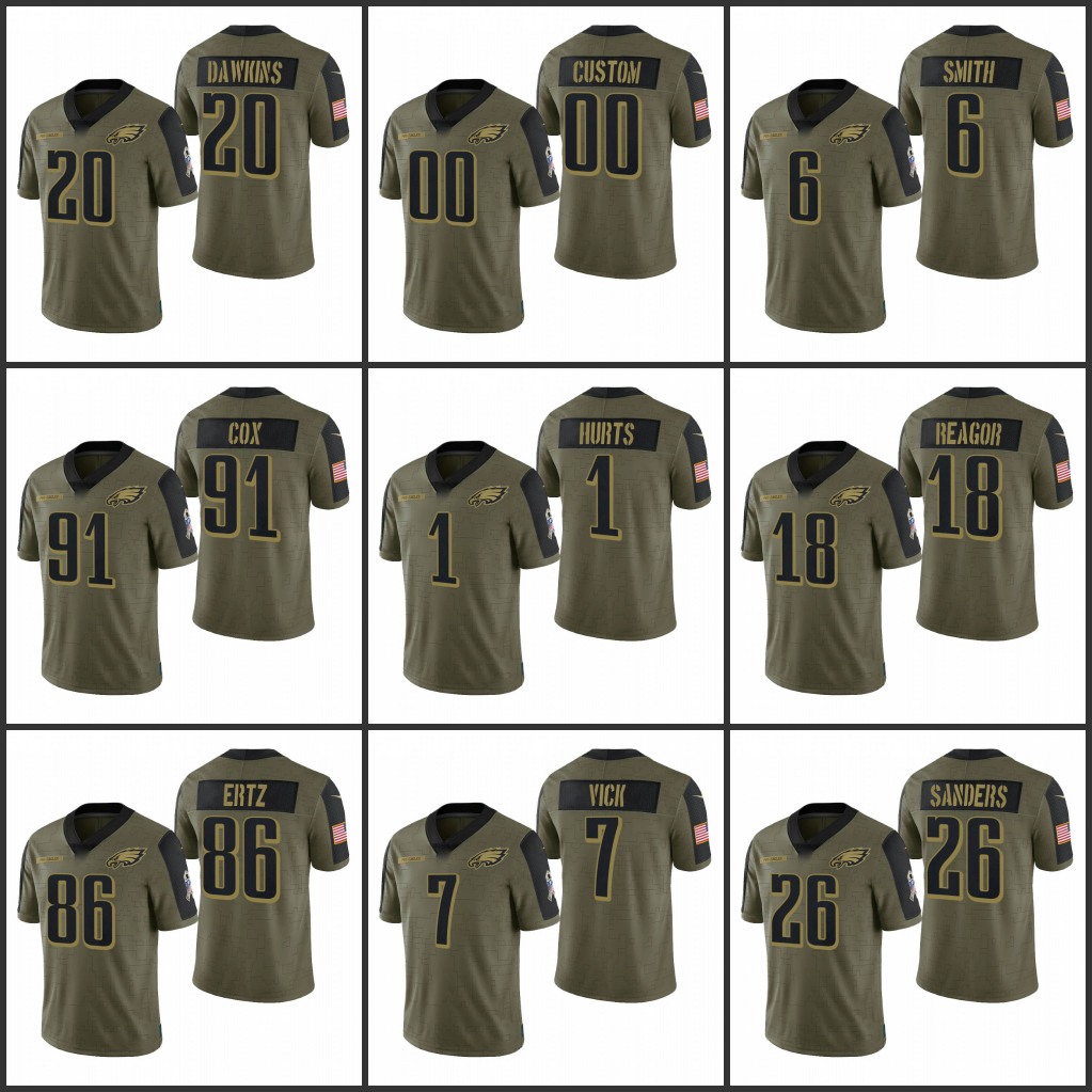 Jersey Philadelphia''Eagles''Men #6 DeVonta Smith 86 Zach Ertz 91 Fletcher Cox 1 Jalen Hurts Custom Women Youth''NFL''Olive Salute To Service
Jersey Philadelphia''Eagles''Men #6 DeVonta Smith 86 Zach Ertz 91 Fletcher Cox 1 Jalen Hurts Custom Women Youth''NFL''Olive Salute To Service