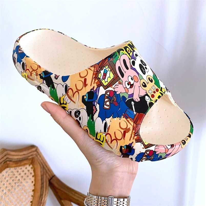 Women Men Summer Slippers Beach Slides Sandals Cartoon Rabbit Game Flip Flops Thick Soled Boys Girls Couples Bathroom Shoes 220207, White
Women Men Summer Slippers Beach Slides Sandals Cartoon Rabbit Game Flip Flops Thick Soled Boys Girls Couples Bathroom Shoes 220207, White