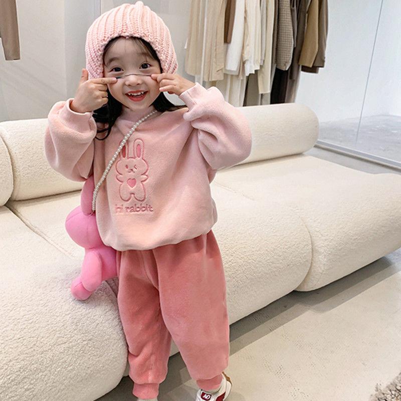 Clothing Sets Children Set Girls Suit Autumn Winter Cartoon Rarbit 2 Pieces Sweatershirt+Pant Cotton Casual Girl Sweet, White
Clothing Sets Children Set Girls Suit Autumn Winter Cartoon Rarbit 2 Pieces Sweatershirt+Pant Cotton Casual Girl Sweet, White