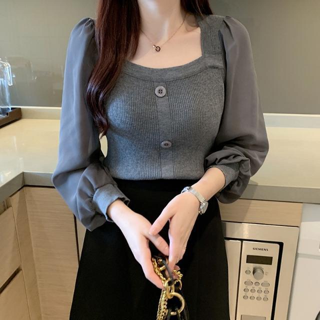 Women's Blouses & Shirts Women 2021 Autumn Casual Long Sleeve Blouse Female Square Collar Stretchy Cropped Fashion Knitting Slim Elastic Top, White
Women's Blouses & Shirts Women 2021 Autumn Casual Long Sleeve Blouse Female Square Collar Stretchy Cropped Fashion Knitting Slim Elastic Top, White