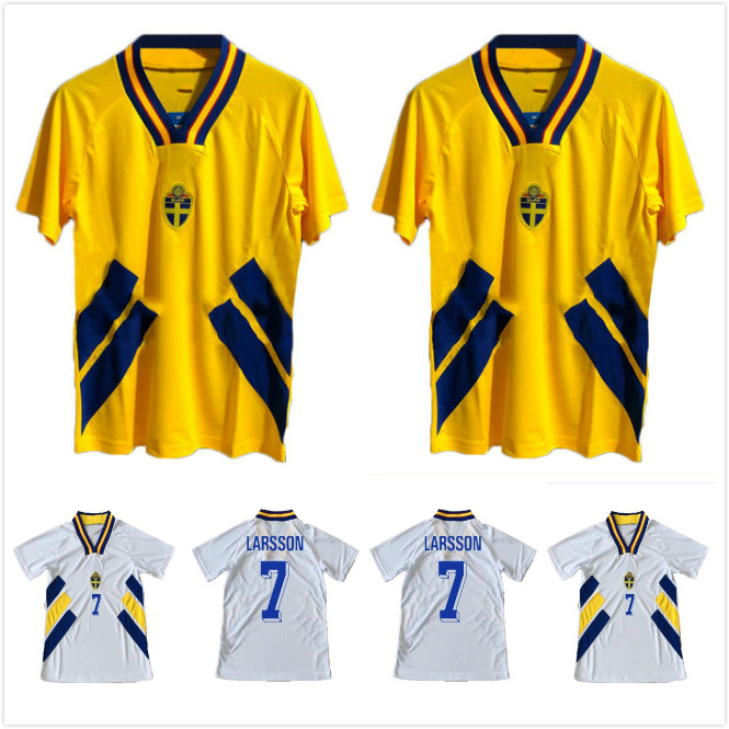 Top 1994 Sweden Retro soccer jerseys LARSSON football shirt DAHLIN jersey BROLIN Classic maillot de foot, Black
Top 1994 Sweden Retro soccer jerseys LARSSON football shirt DAHLIN jersey BROLIN Classic maillot de foot, Black