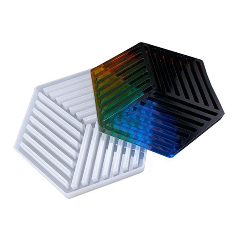 5 5-Pcs Coaster Silicone Paint, Kegel Epoxyresis Mallen, resin Rock Slinger Crystal Colum Hanger Silicone Uv Hars Mold Tool