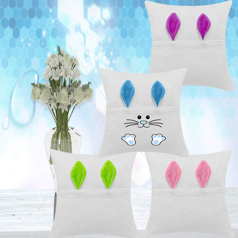 Personalized Bunny Ears Pillow Case Polyester Sublimation Pocket Pillowcover Heat Transfer Coating Easter Pillowcase Sofa Chair Cushion, As pic
Personalized Bunny Ears Pillow Case Polyester Sublimation Pocket Pillowcover Heat Transfer Coating Easter Pillowcase Sofa Chair Cushion, As pic