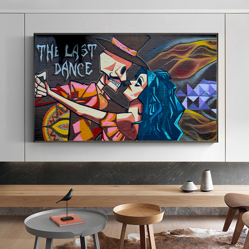 Graffiti Street Art Wall Realistic Oil Painting The last Dance Canvas Print Posters Wall Pictures For Living Room
Graffiti Street Art Wall Realistic Oil Painting The last Dance Canvas Print Posters Wall Pictures For Living Room
