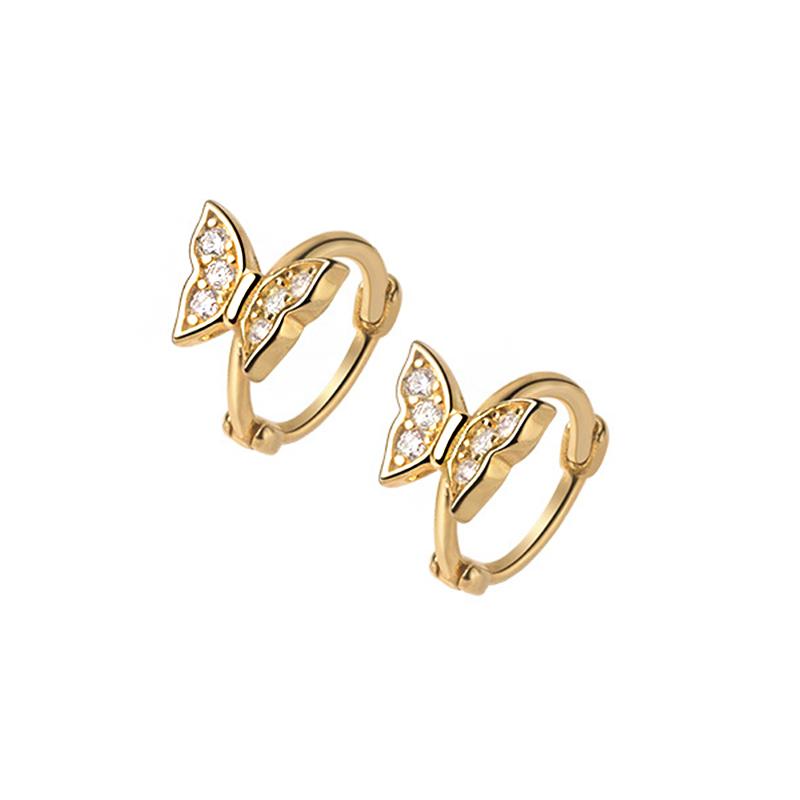 Hoop & Huggie 925 Sterling Silver Pave CZ Love Butterfly Earrings Temperament Korean Insect Earring Valentine's Day Gifts
Hoop & Huggie 925 Sterling Silver Pave CZ Love Butterfly Earrings Temperament Korean Insect Earring Valentine's Day Gifts