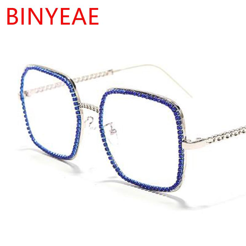 Fashion Sunglasses Frames Blue Rhinestones Oversized Square Glasses Frame Eyeglasses Women Clear Lens Chic Female Big Eyewear
Fashion Sunglasses Frames Blue Rhinestones Oversized Square Glasses Frame Eyeglasses Women Clear Lens Chic Female Big Eyewear