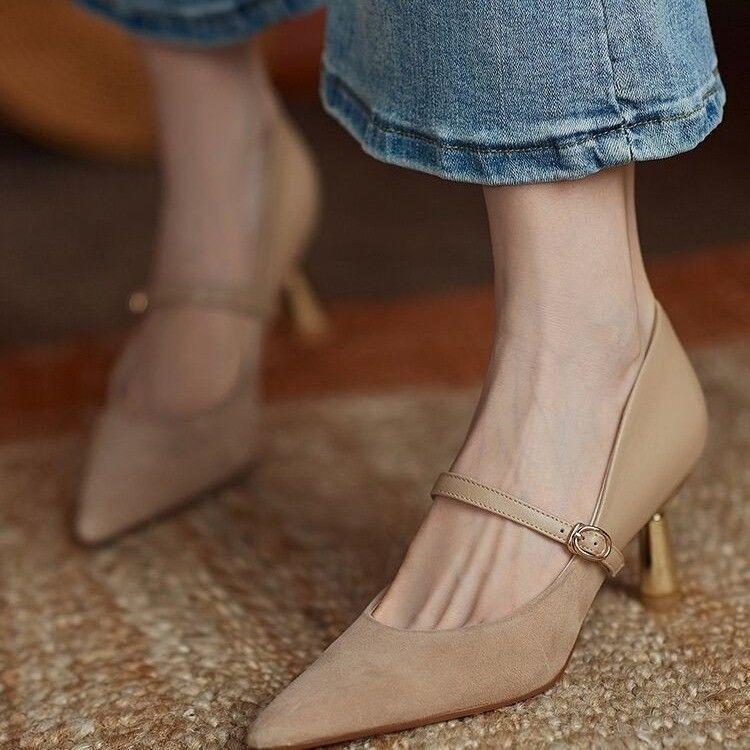 Dress Shoes 2021 Spring Autumn Women Mary Janes Patchwork Pumps Pointed Toe High Heels Elegant Ladies Office Shoe 8931N, Beige
Dress Shoes 2021 Spring Autumn Women Mary Janes Patchwork Pumps Pointed Toe High Heels Elegant Ladies Office Shoe 8931N, Beige