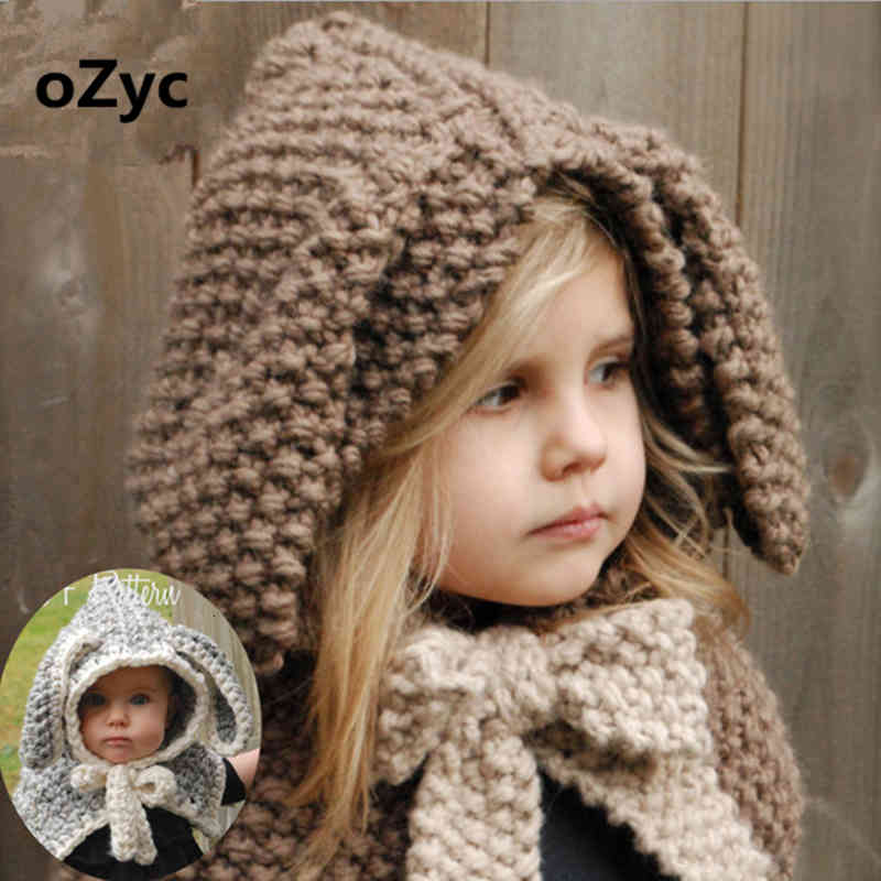 Wide Brim Hats 3D Animal Hat with Ear Knitted Caps Rabbit ears Headwear Winter Boy Girl Children Warm Hooded Scarf Cap Kid Gi IVK1 
Wide Brim Hats 3D Animal Hat with Ear Knitted Caps Rabbit ears Headwear Winter Boy Girl Children Warm Hooded Scarf Cap Kid Gi IVK1