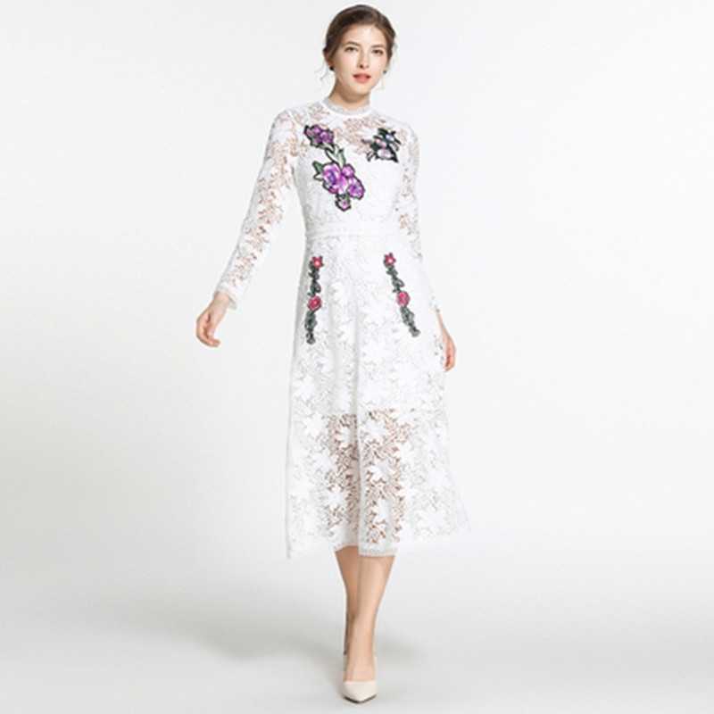 HIGH QUALITY Spring Elegant Flower Mesh Embroidered Dres's Luxury Multicolor Lace Party Vintage Vestido 210603, Picture color
HIGH QUALITY Spring Elegant Flower Mesh Embroidered Dres's Luxury Multicolor Lace Party Vintage Vestido 210603, Picture color