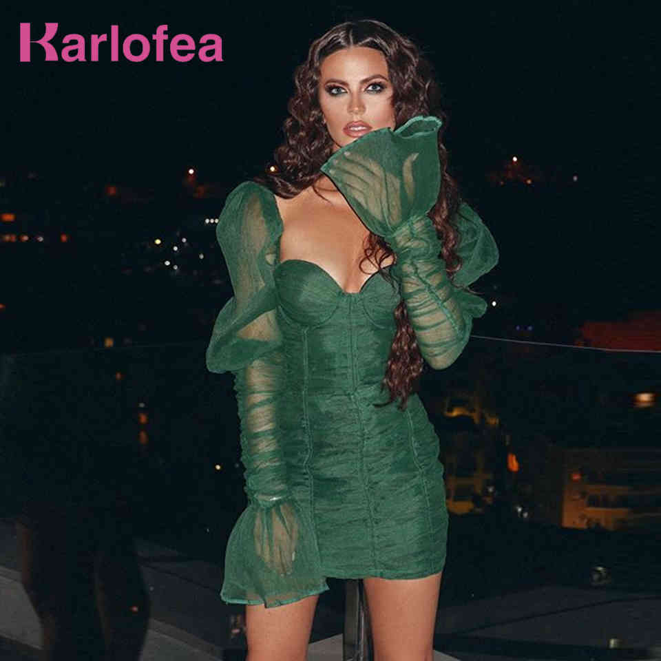 Lady Elegant Retro Bandage Dress Cute Long Puff Sleeve Mesh Patchwork Ruched Mini Chic Club Party Outfits es 210520, Black
Lady Elegant Retro Bandage Dress Cute Long Puff Sleeve Mesh Patchwork Ruched Mini Chic Club Party Outfits es 210520, Black