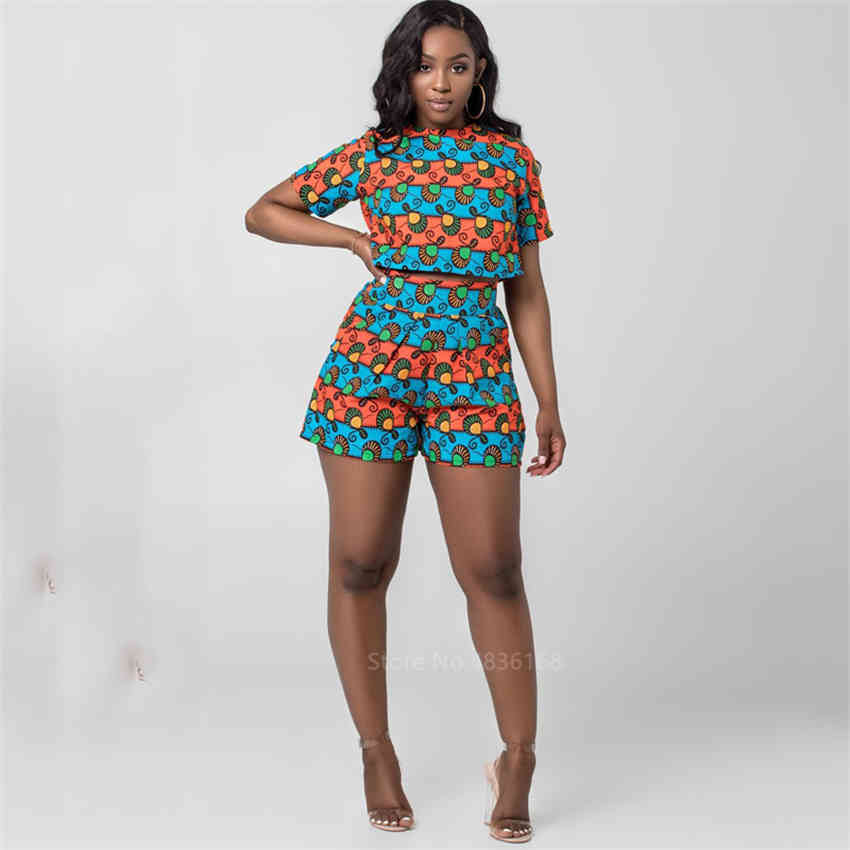 Fashion Ladies Clothes Dashiki Print News African Dresses for Women Ankara Style Bazin African Top Pants Plus Cothing Party 210408
