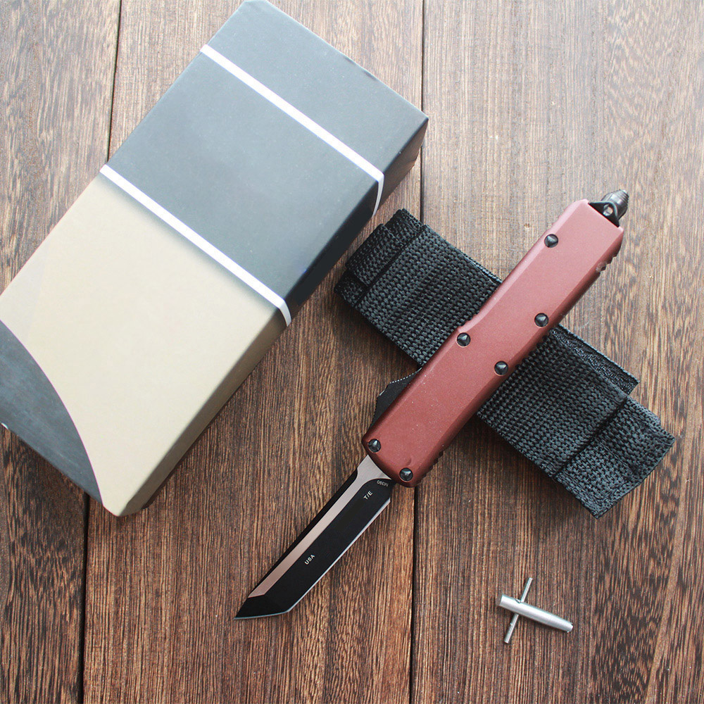 NEW MINI MT tactical Double Action AUTO knife camping hunting pocket knives Aviation Aluminum Handle D2 Blade EDC TOOLS ut
NEW MINI MT tactical Double Action AUTO knife camping hunting pocket knives Aviation Aluminum Handle D2 Blade EDC TOOLS ut