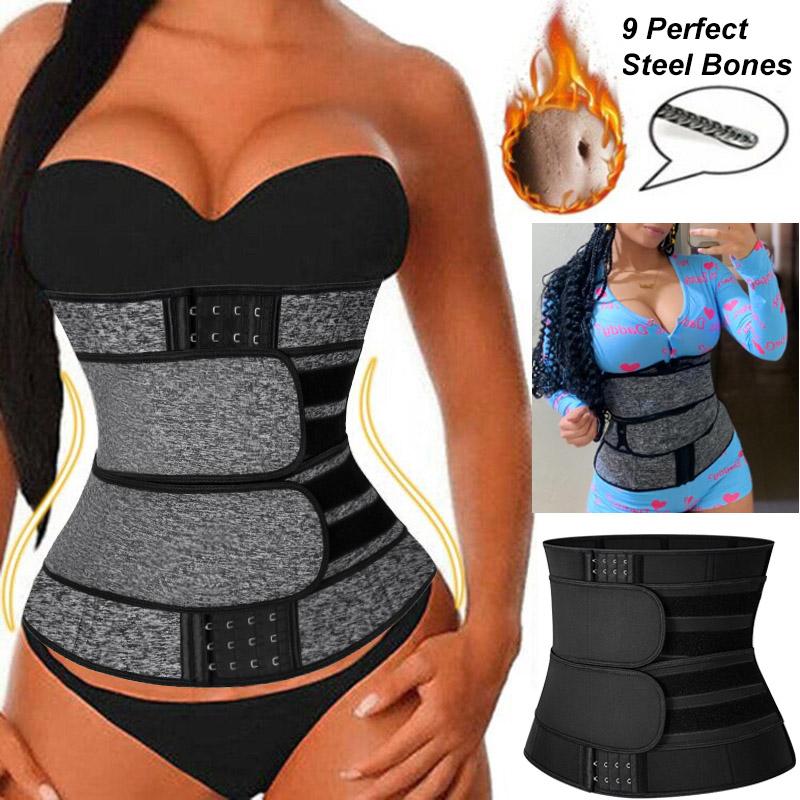 Women's Shapers Women Waist Trainer Corset Trimmer Belt Cincher Neoprene Body Shaper Slimming Sports Girdle Weight Loss Shapewear, Black-9 bones
Women's Shapers Women Waist Trainer Corset Trimmer Belt Cincher Neoprene Body Shaper Slimming Sports Girdle Weight Loss Shapewear, Black-9 bones