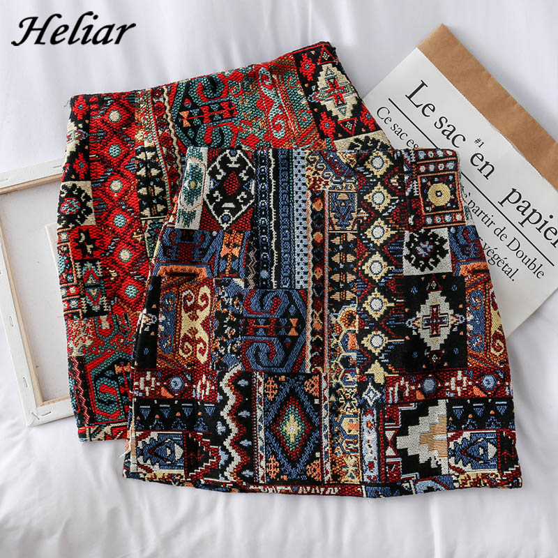 HELIAR Women Boho Skirt Embroidery A-Line Mini Skirts Chic Geometry Pattern Woolen Wide Leg Vintage Bohemian Folk Skirts Women, Red 
HELIAR Women Boho Skirt Embroidery A-Line Mini Skirts Chic Geometry Pattern Woolen Wide Leg Vintage Bohemian Folk Skirts Women, Red