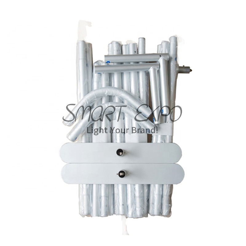 Advertising Display 10ft Straight Fabric Wall Exhibition with Printed Graphic Portable Carry Bag