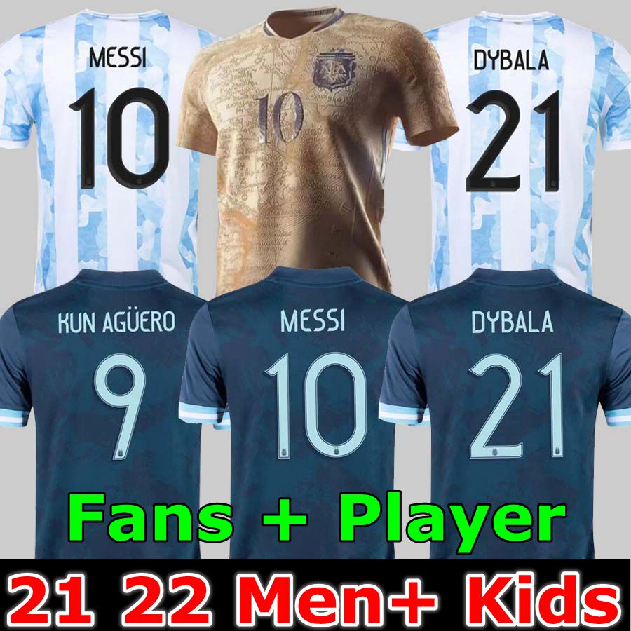 Argentina soccer Jersey Fans and player version 2021Commemorative Edition Copa america MESSI DYBALA AGUERO football shirt Men + Kids kit sets uniforms 20 21, 20/21 third jersey
Argentina soccer Jersey Fans and player version 2021Commemorative Edition Copa america MESSI DYBALA AGUERO football shirt Men + Kids kit sets uniforms 20 21, 20/21 third jersey