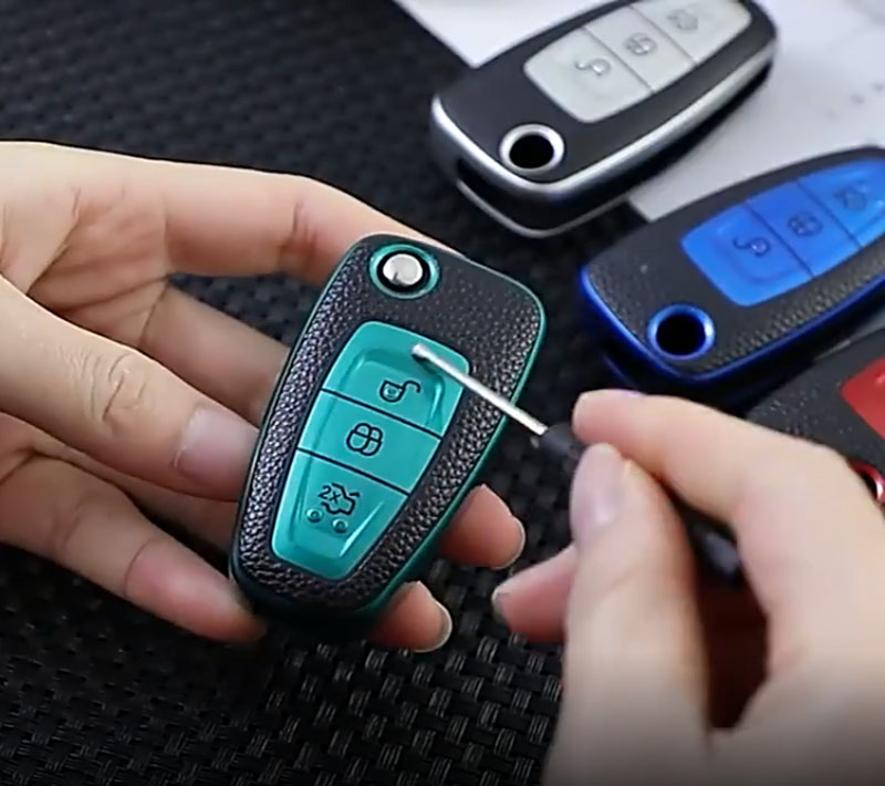 Update New TPU Car Case Leather Keys Cover For Ford Ranger C-Max S-Max Focus Galaxy Eo Transit Tourneo Custom Auto Key Holder Cars Parts