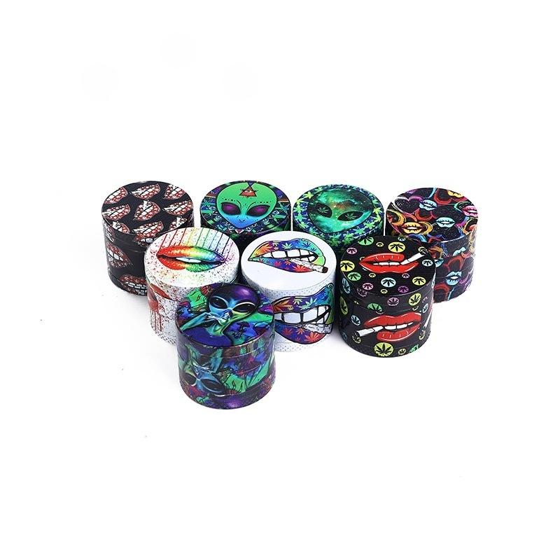 40MM Herb grinder 4 layer whole body UV color printing cigarette grinder various patterns of zinc alloy cigarette grinder bongs 
40MM Herb grinder 4 layer whole body UV color printing cigarette grinder various patterns of zinc alloy cigarette grinder bongs
